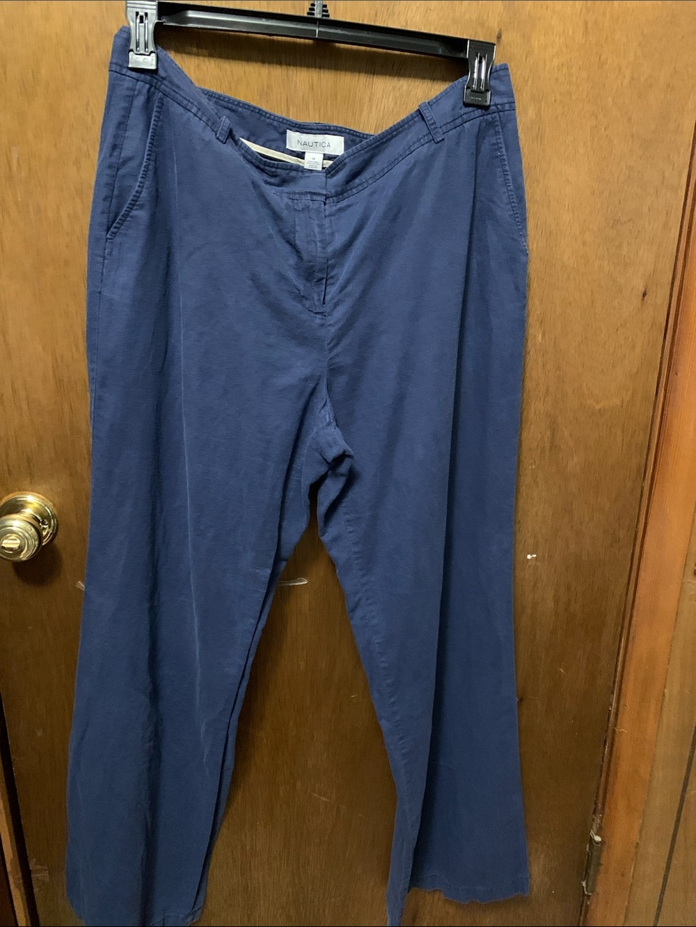 Nautica Wide Leg Pants in Navy Blue